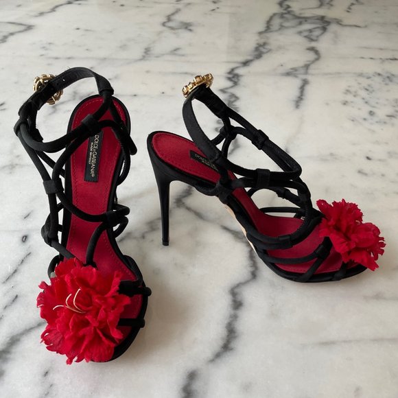 Dolce & Gabbana Shoes - Dolce & Gabbana Black and Red Heels